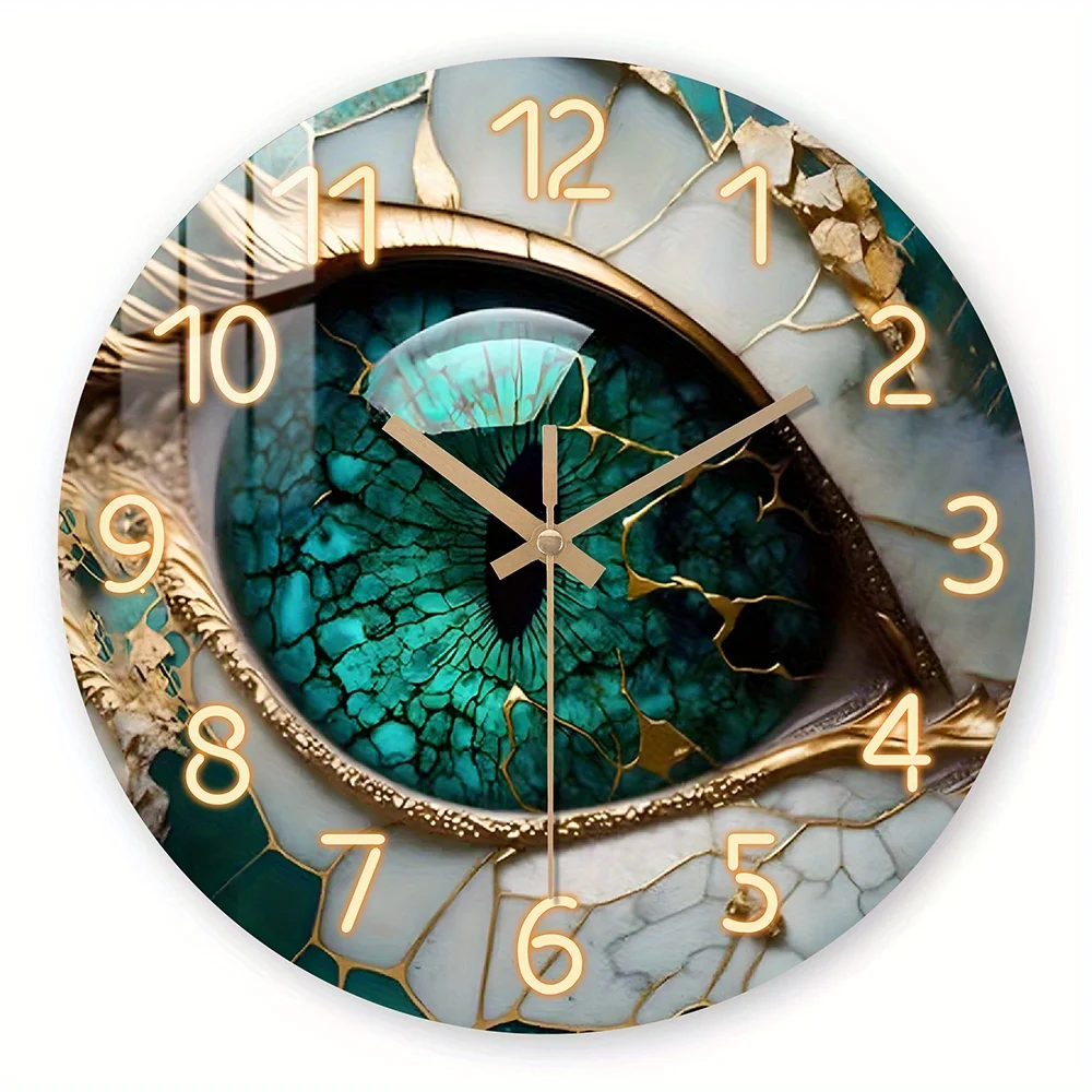 Ideal for Living Room & Study Decor, Unique Gift for Complex Design Enthusiasts, Clock Wall Decor, Wall Clock With Eye, Moon Watching Clock, Moon And Star Clock, Wall Clock Marble Quiet, Scandinavian Oscillating Wall Clock, Wall Clock For Living Room