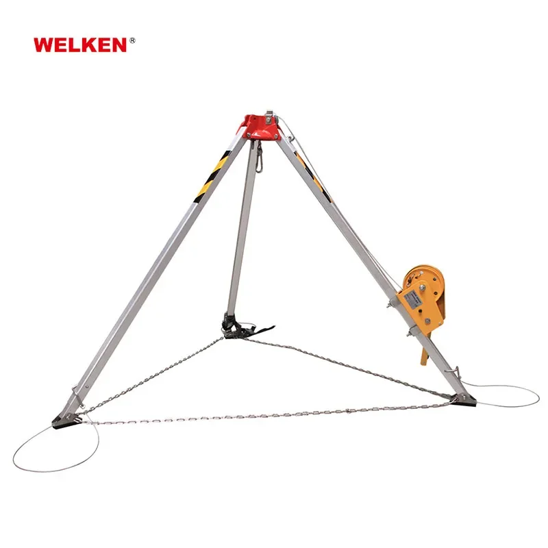 Aluminum Tripod Rescue Tripod Workplace Safety Tripod used for security accident fall protection