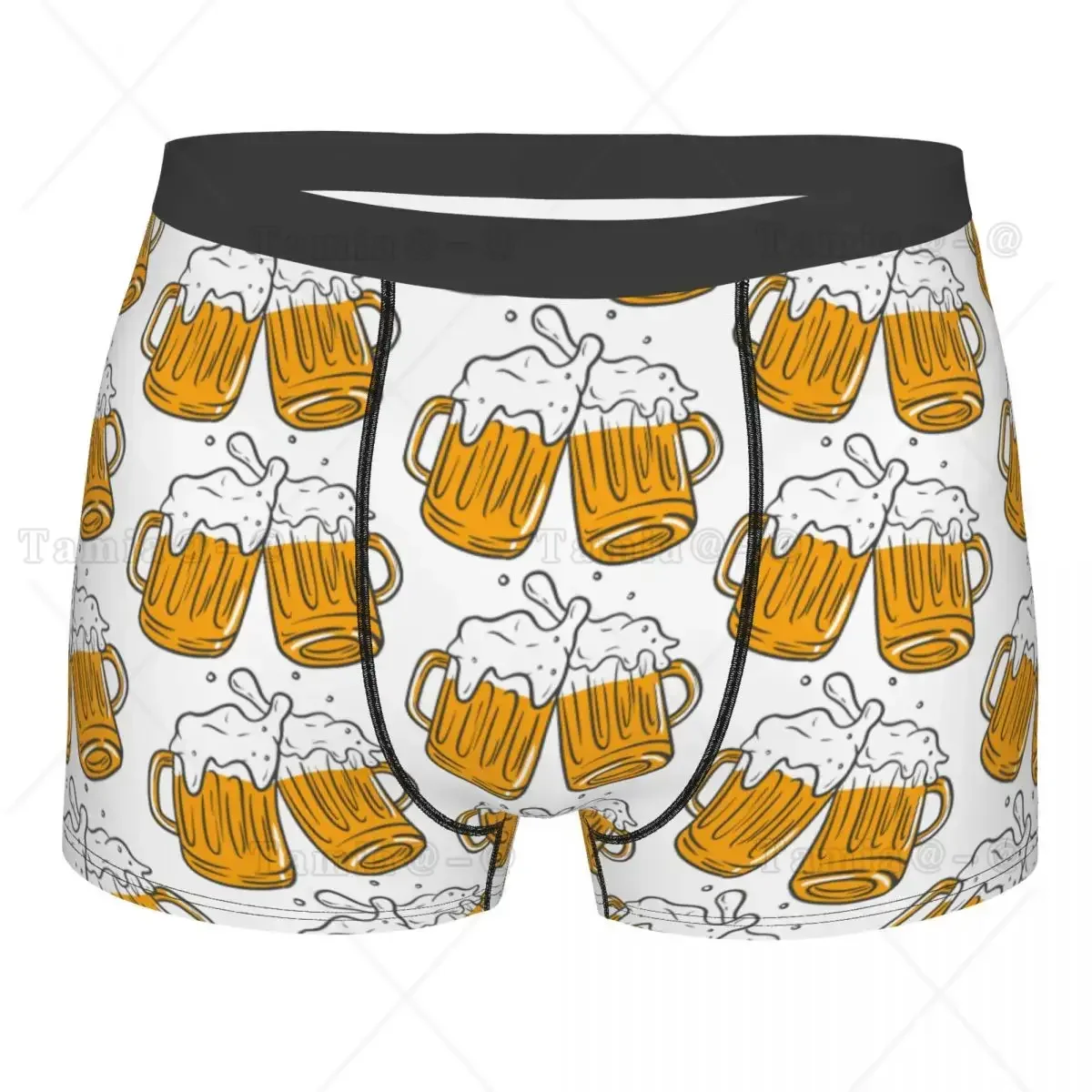 Custom Beer Boxer Shorts For Men 3D Printed Sexy Male Alcohol Lover Underwear Panties Briefs Breathbale Underpants