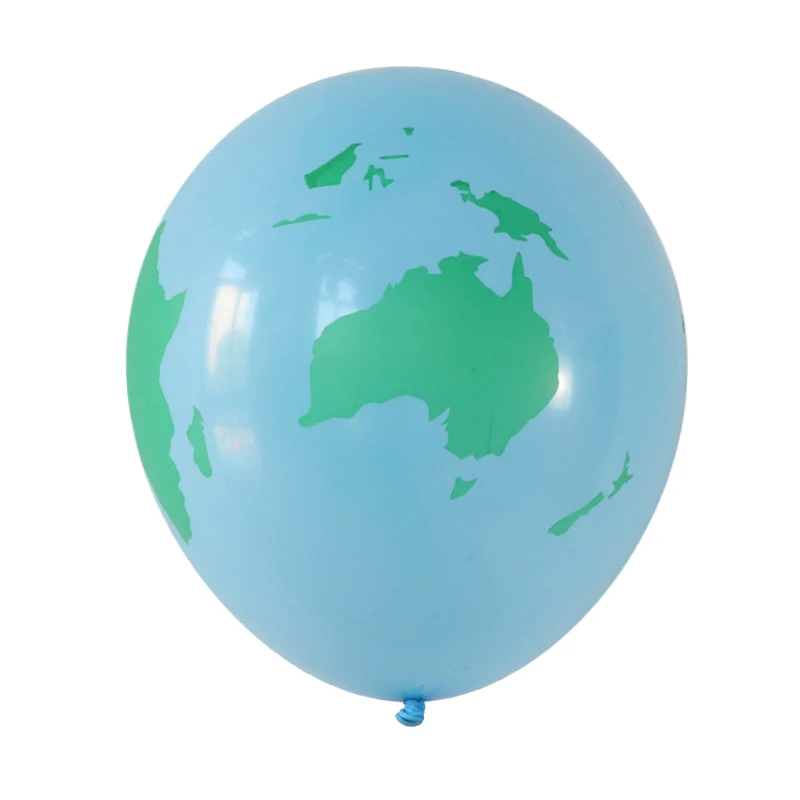 10pcs 12inch Earth Latex Balloon Blue Map Theme Birthday Party Wandering Space Planet Wedding Decor Earth Day Balloon Supplies