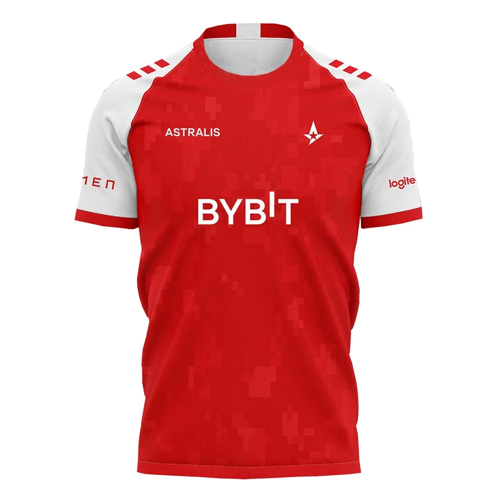 New Esports Competition Team Jersey Astralis Men's Fan Sportswear Summer Quick Dry Round Neck Short Sleeve Man T-shirt Male Top