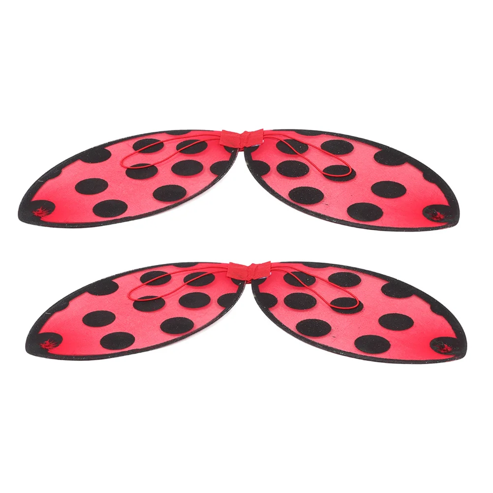 2 stücke Kinder Marienkäfer Flügel Kostüm Faltbare Leichte Insekten Flügel Für Mädchen Halloween Dress Up Party Rolle Spielen Requisiten