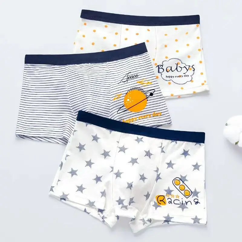 Childrens underwear Boys Flat Angle Pure Cotton Medium To Large Boys Boxer Shorts Year Old Shorts Childrens Panties 2-17T