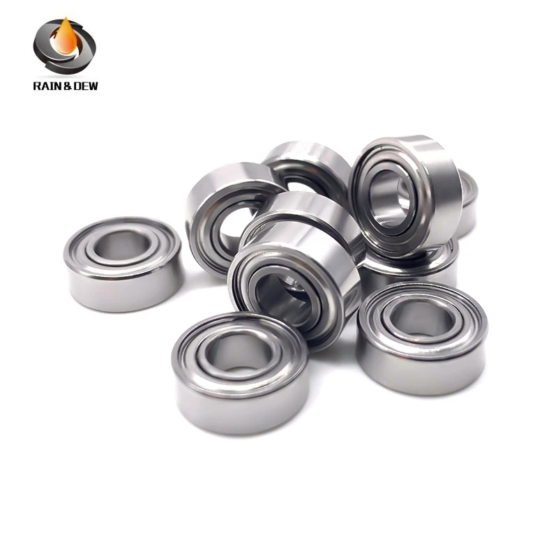 10 pezzi serie MR 2x4x2, 2x7x3, 3x6x2.5, 4x7x2.5, 4x8x3, 5x8x2.5, 5x10x3, 5x10x4 cuscinetti a sfere in miniatura per strumenti di precisione