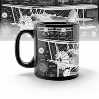 Aerospace Shuttle Fighter Rocket Tank ceramic coffee mug Aerospace enthusiasts birthday gift tea cup