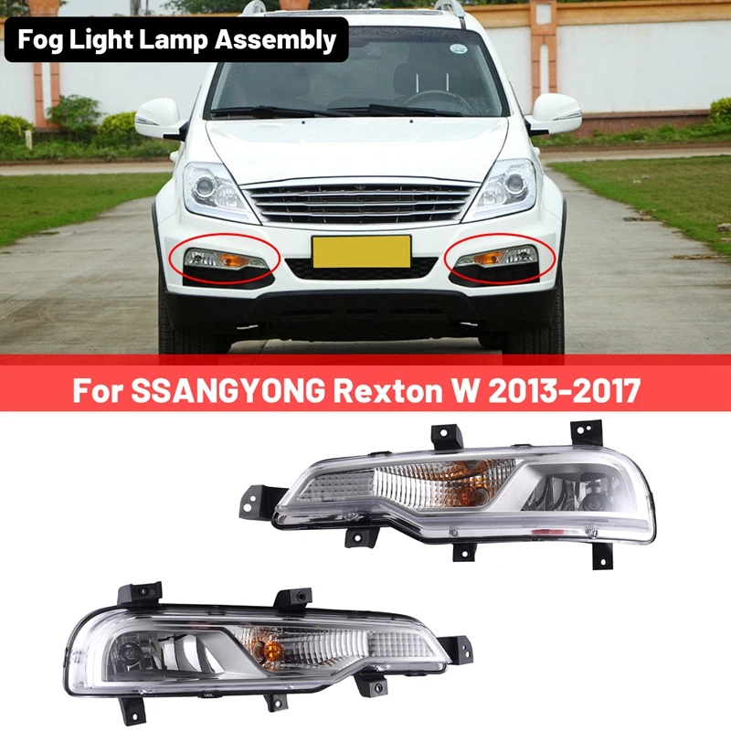 

Car Front Fog Light Lamp Assembly For SSANGYONG Rexton W 2013-2017