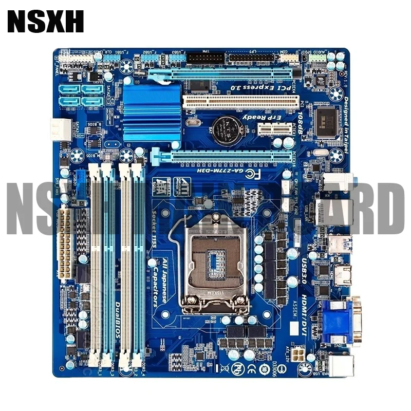 Original GA-Z77M-D3H Motherboard 32GB LGA 1155 DDR3 Micro ATX Mainboard