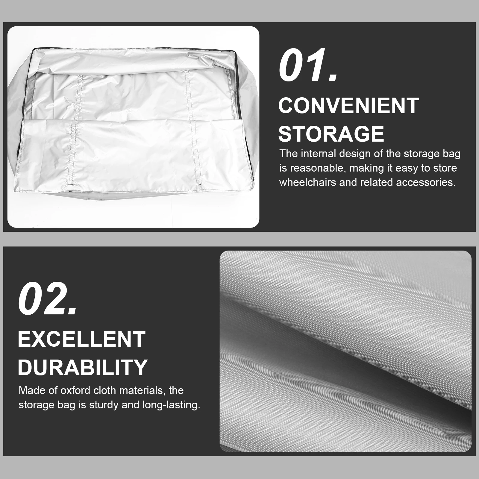 

Foldable Wheelchair Storage Bag Large Capacity Portable Carrying Case Travel Tote Saving Bench Bag Wheelchair Pouch