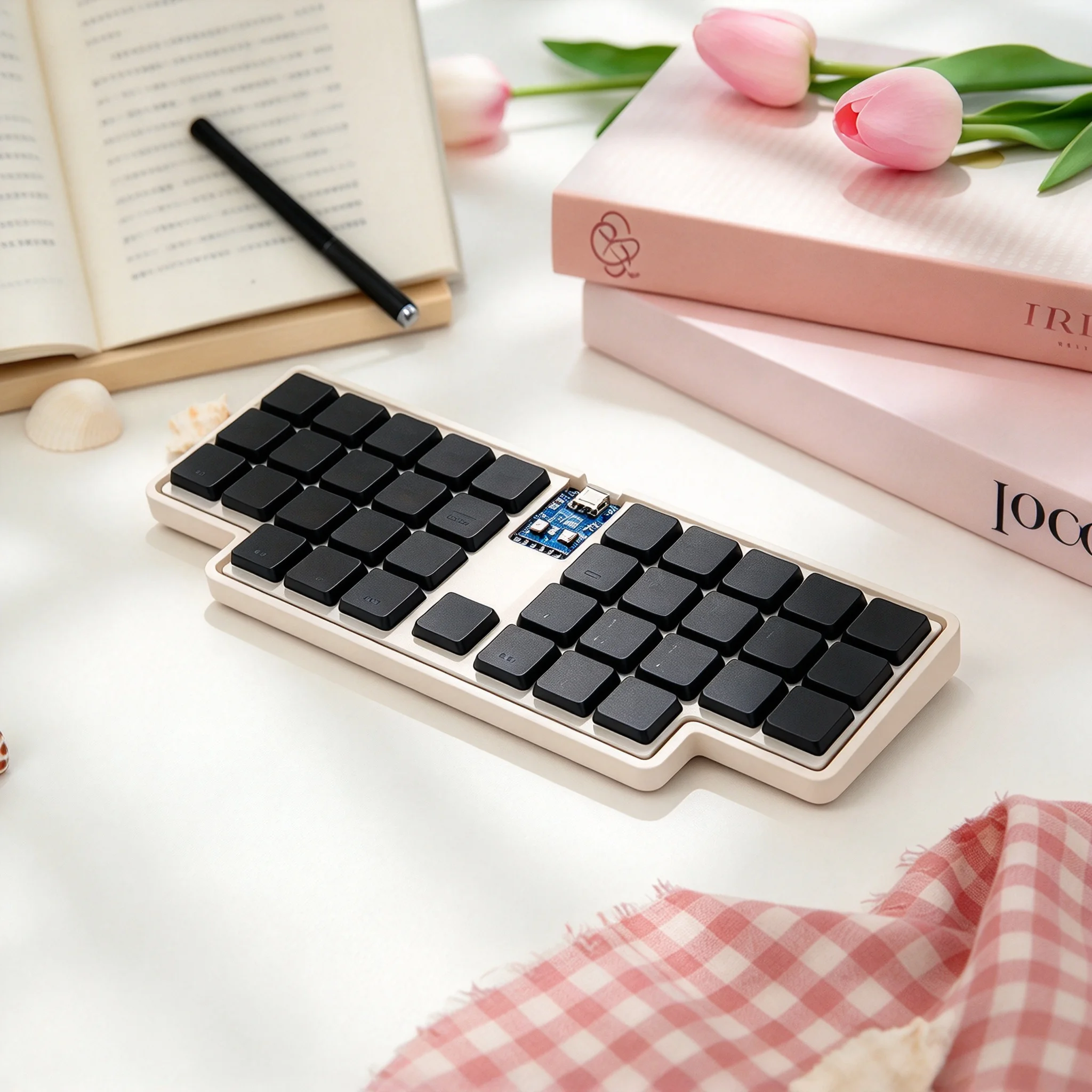 Haori36 Low Profile Mini Extra thin 36 Key Qmk VIAL Programmable Support Kaih V1 Logi Choc Switch Wired Macropad Keypad Kit