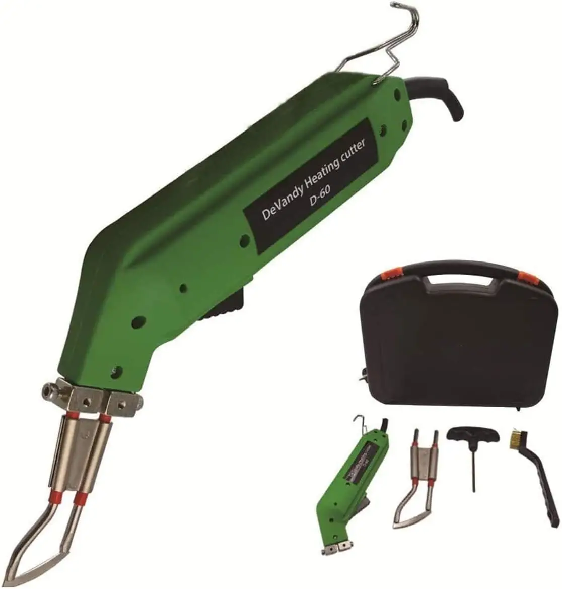 60W Electric Hot Knife Ribbon Rope Cutter Melting Fabric Cloth PVC Rope Nylon Healing Cutting Kit Heated Cutter In Plastic Box