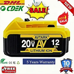 18V/20 Volt MAX 6.0Ah 8.0Ah DCB200 Replacement Li-ion Battery for DeWalt DCB205 DCB201 DCB203 Power Tool Batteries