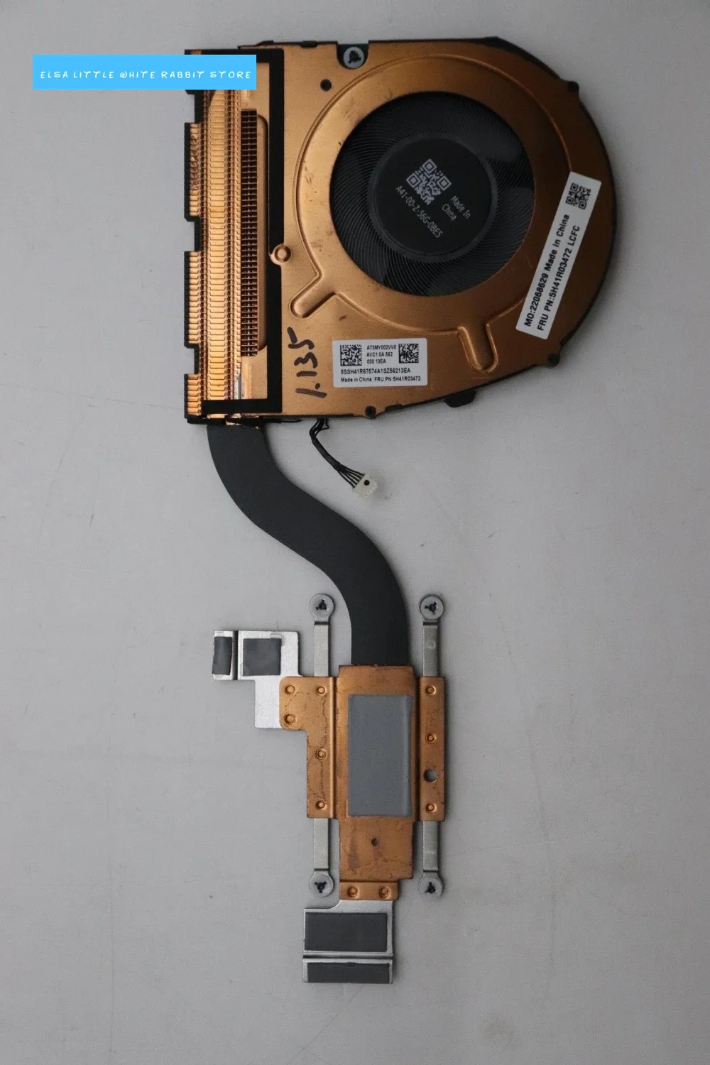 5H41R03472 CPU Heatsink Thermal Module UMA H28 FOR ThinkPad X13 Gen 6 Laptop
