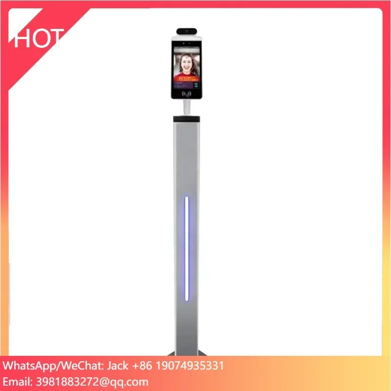 

8" facial recognition temperature scanner tablet device door entry access control system