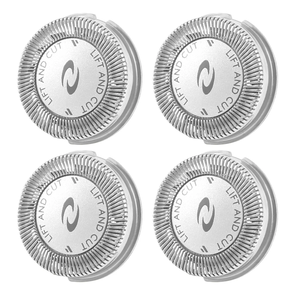 4Pcs Replacement Shaver Head Blade Cutters for Philips Norelco HQ3 HQ30/HQ32/HQ36/HQ300, Silver