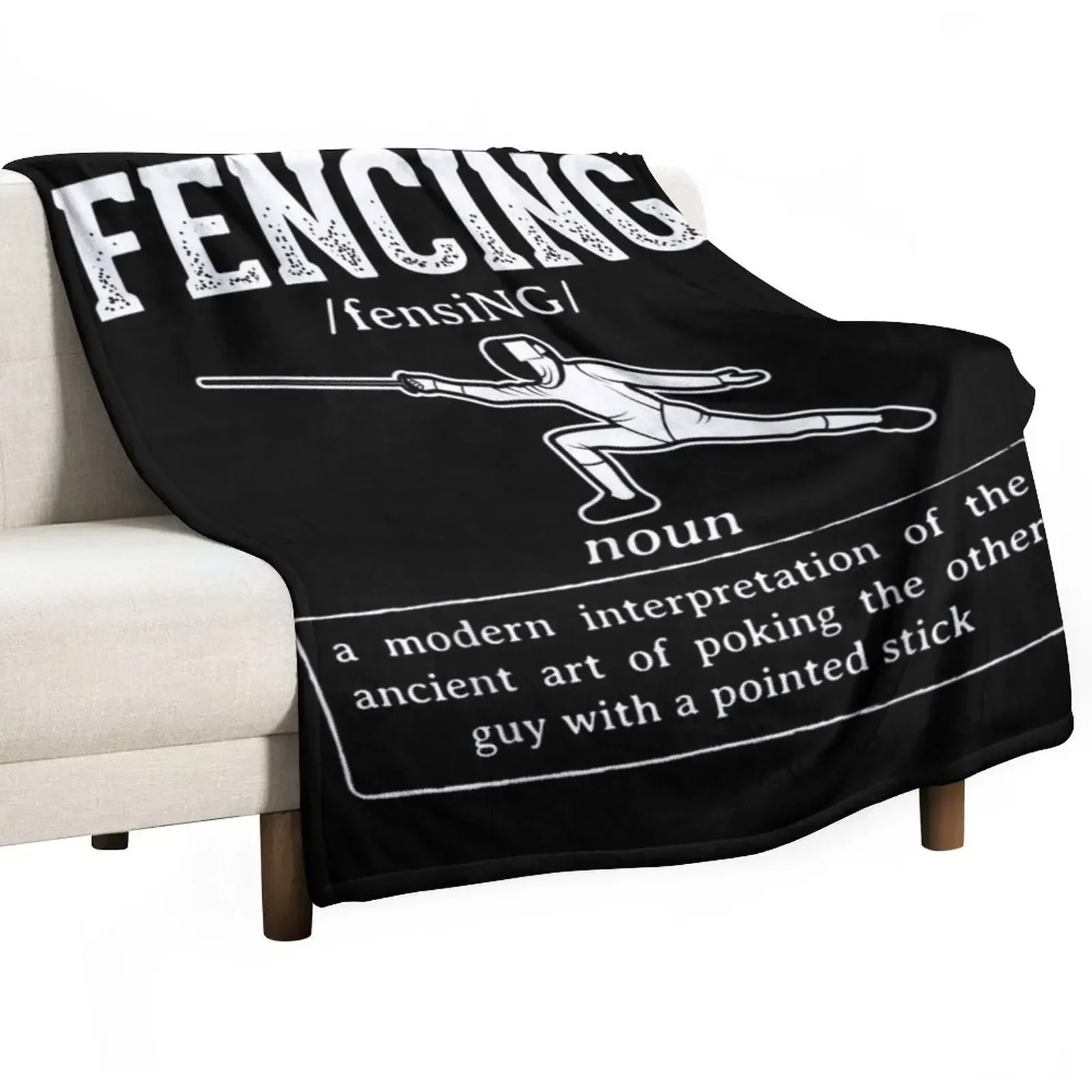 Fencing Throw Blanket warm winter Soft Big Cute Blankets