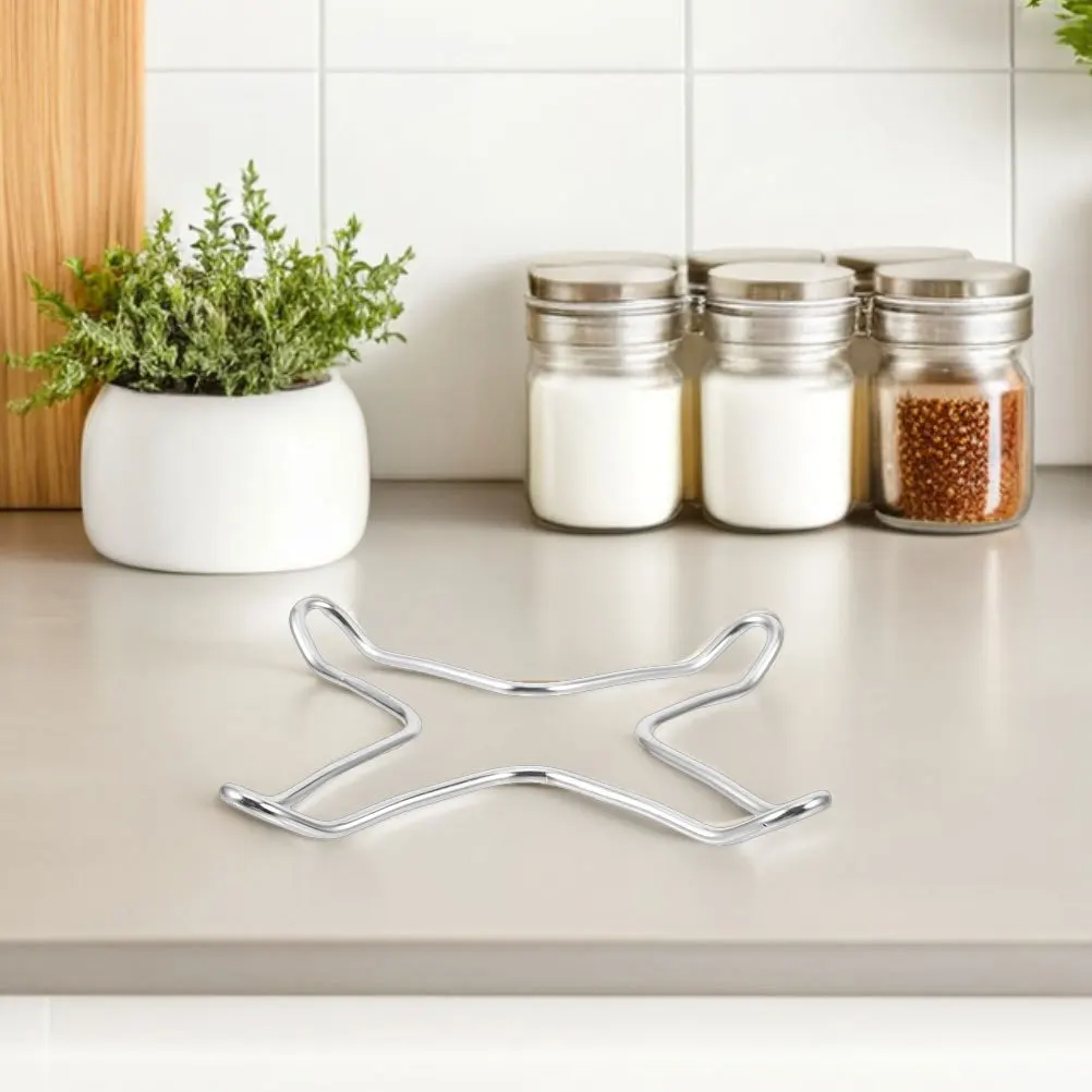 

2pcs Gas Stove Stand Rack Stainless Steel Pot Bracket For Milk Coffee Makers Kitchen Cooktop Pan Holder Cooking Accessories