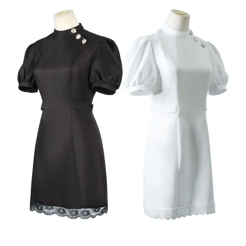 My Dress-Up Darling Marin Kitagawa Cosplay Costume Nurse Uniform Kuroe Shizuku Black White Nurse Dress Set Anime Suit