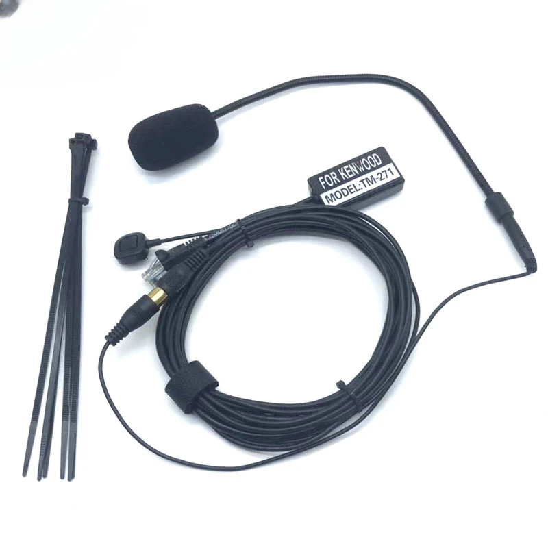 Finger PTT 8Pin Hands-free PTT Mic Microphone Speaker for Kenwood TK-868G TK-768G TK-862G TK-762G TM-271 TM-471 TK-760 Car Radio