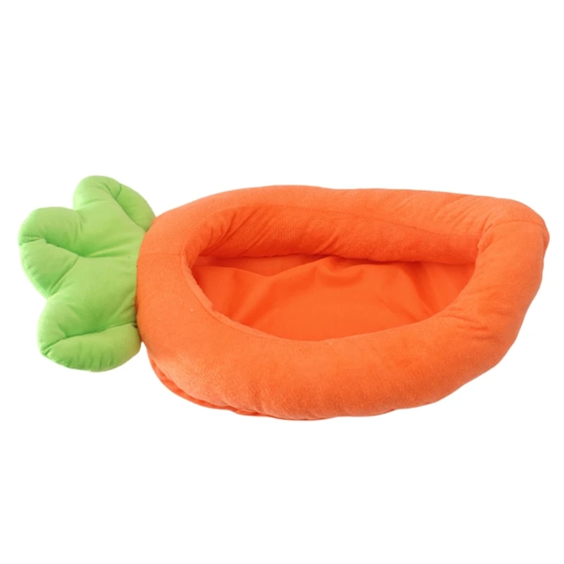 Creative Pet Bed Detachable Cushion Nest for Dogs and Cats Soft Carrot Comfortable Sofa Multiple Size Furry Bed