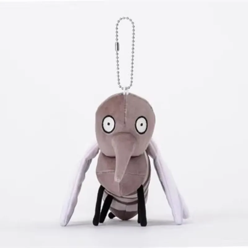 New Cute Bug Defense Mosquitoes Plush Keychain Chains Small Pendant Kids Stuffed Toys For Children Gifts 10CM