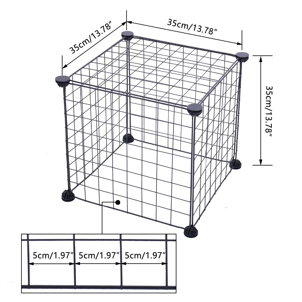 Foldable Pet Playpen Crate Iron Fence Puppy Kennel House Exercise Training Puppy Kitten Space Dog Gate Supplies For Rabbit