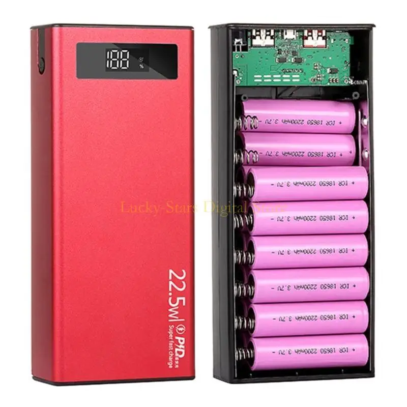 

T3EE Detachable DIY Box 18650 Flat for Head Battery Outer for Case