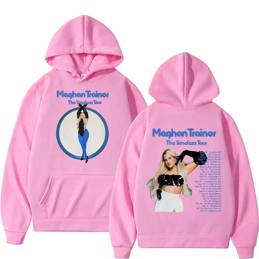 Meghan Trainor The Timeless Tour 2024 New Hoodie Man Women Casual Retro Fashion Pullover Oversized Sweatshirt Aesthetic Clothing