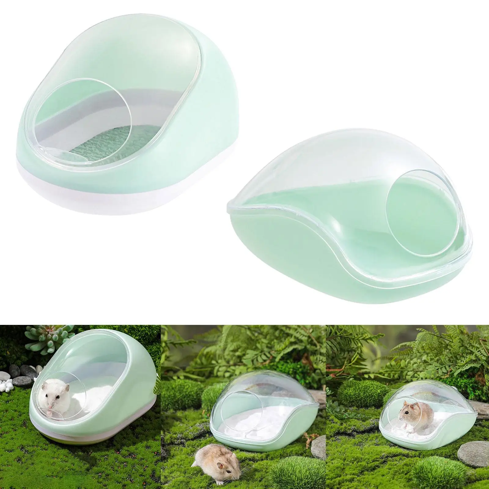 Hamster Sand Bath Toilet Small Animal Bathing Bowl Box for Small Animals