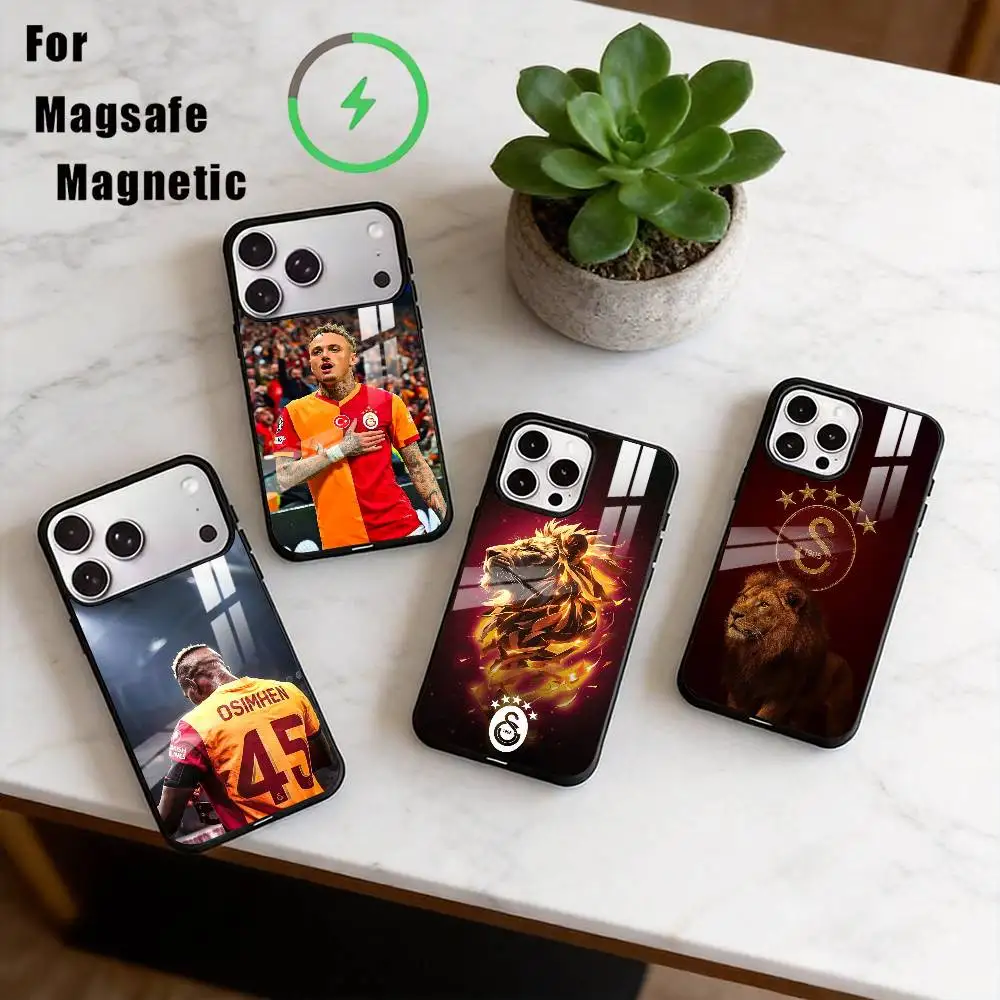 

G-Galatasaray 1905 Phone Case For iPhone17,16,15,14,13,12,11 Plus,Pro Magnetic For Magsafe Wireless Charging