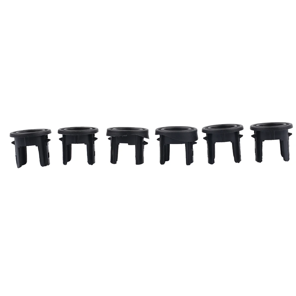 

Practical Brand New High Quality New Bracket Parts Set 6 Pcs ABS Plastic Accessories Black Fittings Front Bumper