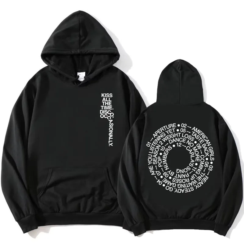 Harry Styles KUSSEN HETEELDIGENDE TITELS. DISCO, AF EN AF WANNEER. Hoodies Album Design Grafische print Sweatshirts Dameskleding Fleece Hoodie