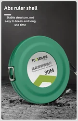 20-50m Portable Disc Steel Tape Measure Concealed Rocker Precision Engineering Round Ruler Professional Measurement Tool