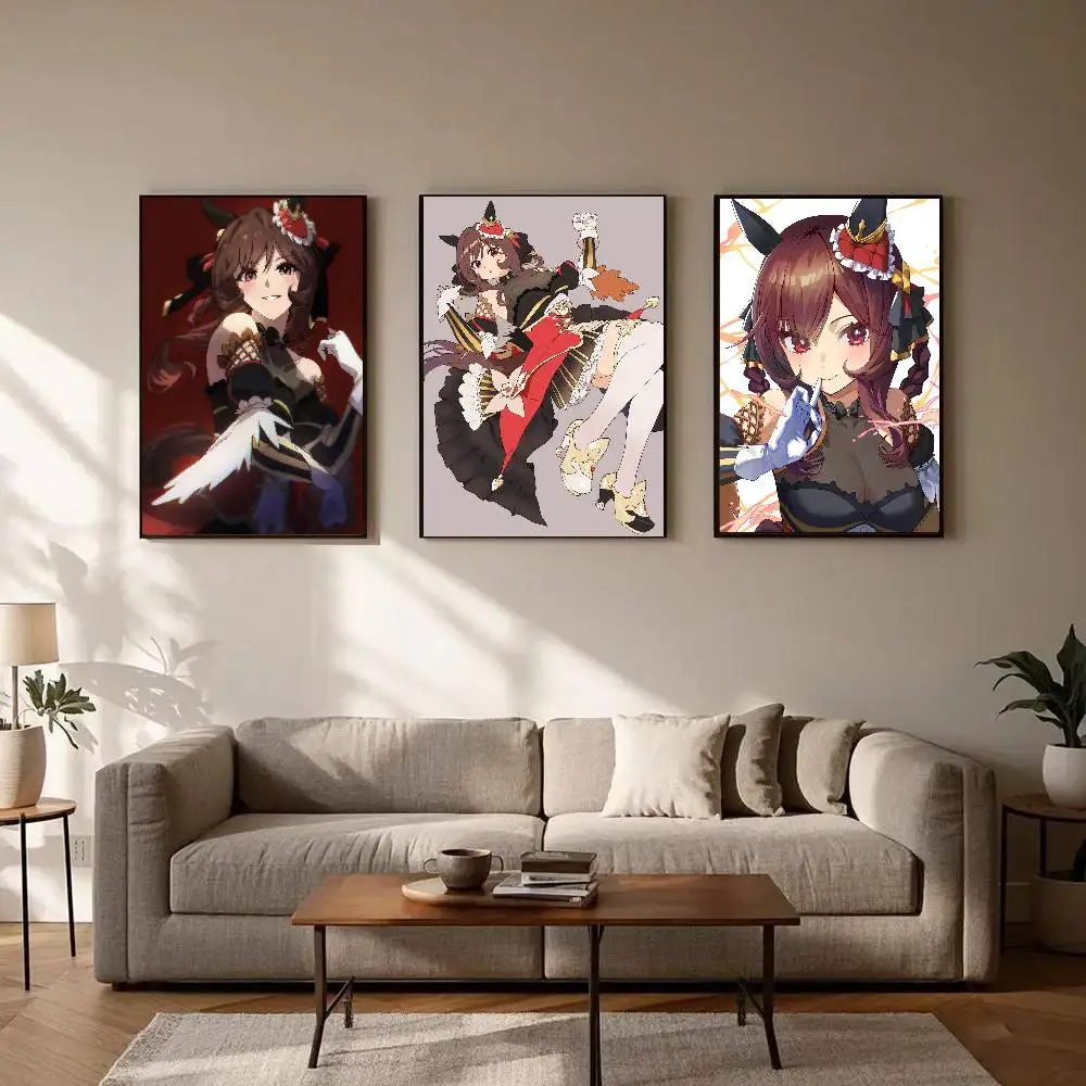 Gentildonna Anime Uma Musume Posters Living Room Bar Cafe Quality Canvas Vintage Style Comics Painting Art Home Wall Decor Pict