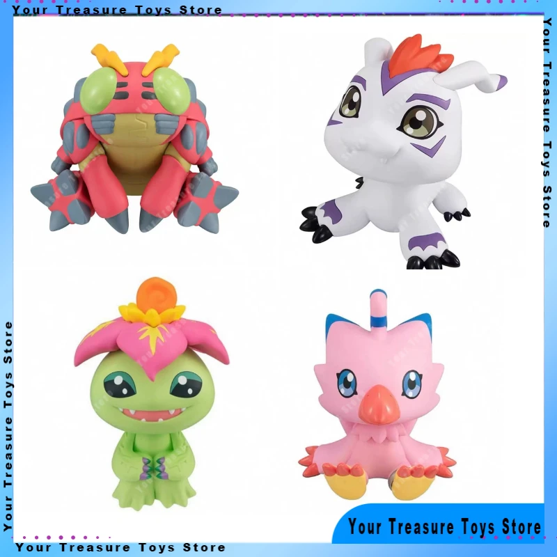 En Stock MegaHouse MH Digimon Adventure Figura Sentada Look Up Biyomon/Palmon/Gomamon/Tentomon Modelo Auténtico con Licencia