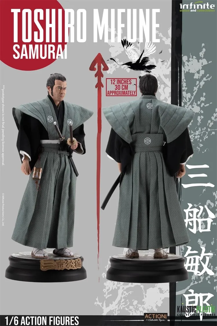 Infinite 1/6 Soldier Mifune Toshiro Samurai Version & Ronin Version 12'' Action Figure Model Toy In Stock