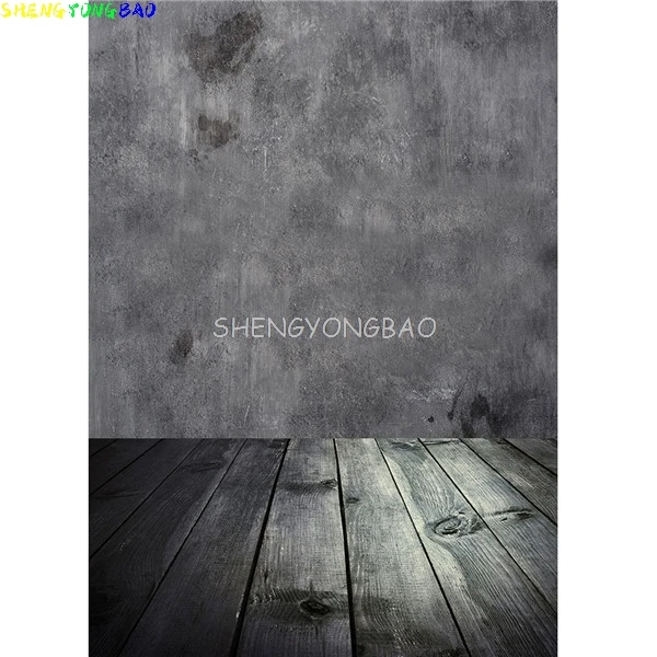 SHENGYONGBAO Vinyl Custom Wooden Planks Photography Backdrops Brick Wall and Floor Spot Photo Studio Background Props YY-25
