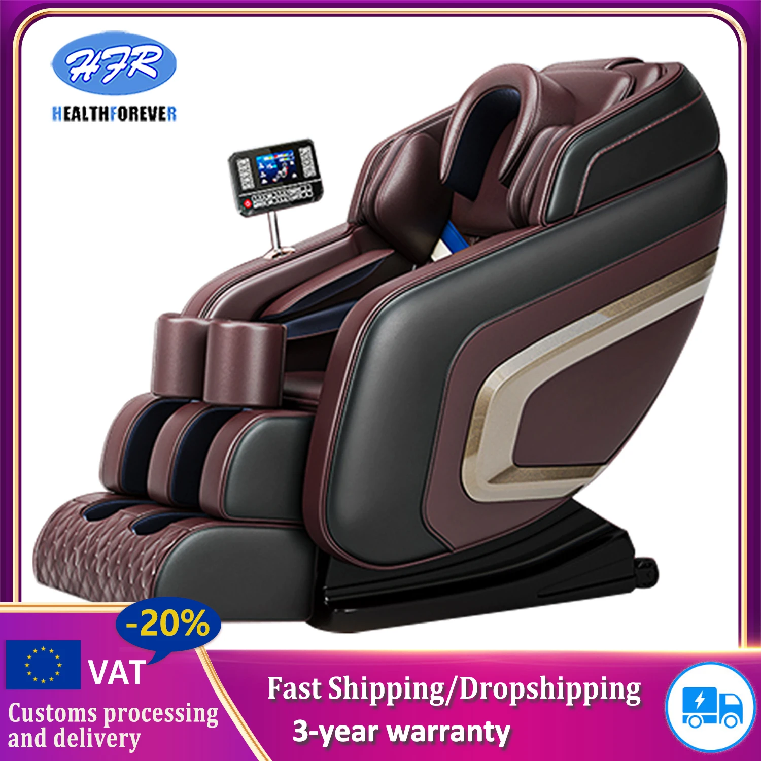 

Luxury Zero-Gravity Intelligent Full-body Electric Massage Chair Bluetooth Music shiatsu leg massage Office Home massage sofa