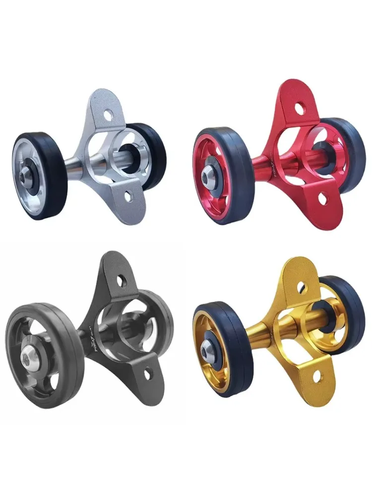 AliExpress Superlight Bicycle Easywheel Aluminum Alloy For Brompton Mudguard Rollers Wheels Easy Install Double Wheel