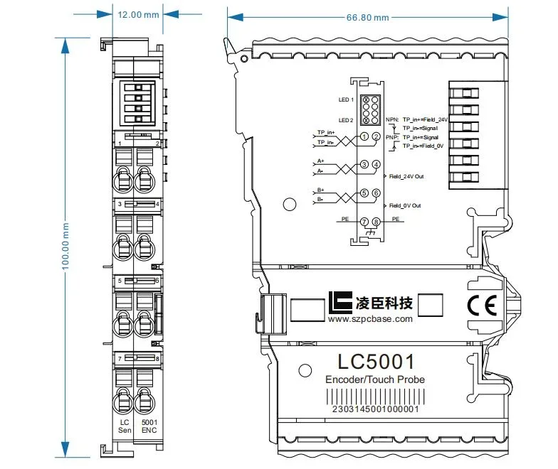 Factory Supply Distributed IO Module /Encoder Module HSC Input Pulse Analog for Beckhoff