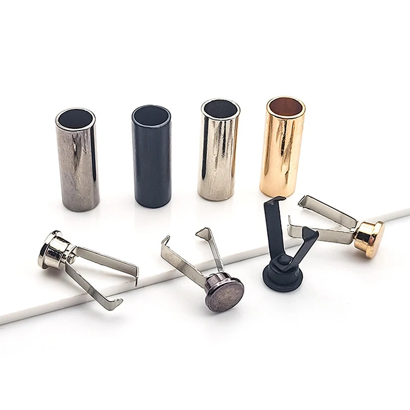 10 Uds. Hebillas de Metal para cerraduras de cordón de ropa, Clips de cola de sombrero, botones, hebillas de cola de cordón de suéter, accesorios de costura DIY
