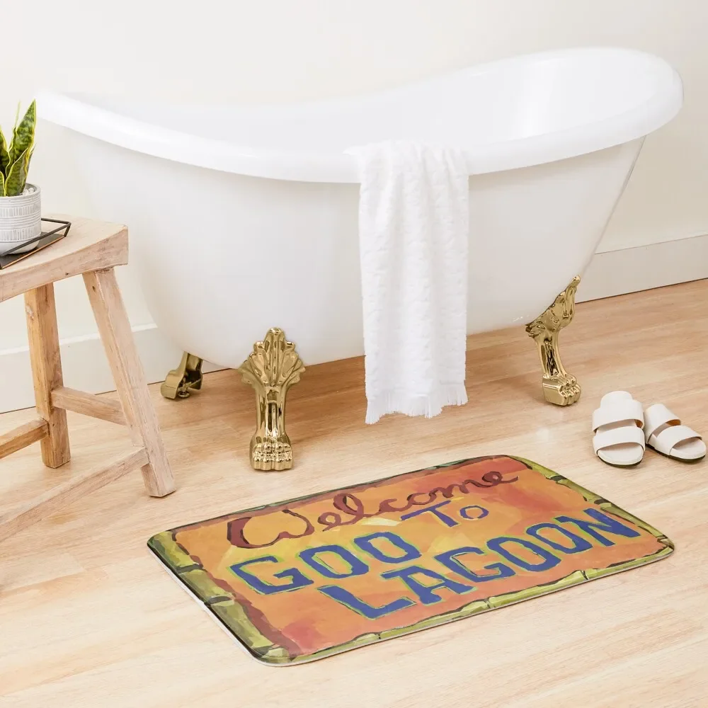 

Welcome To Goo Lagoon Bath Mat Carpet Anti Slip Carpet In The Bathroom Mat
