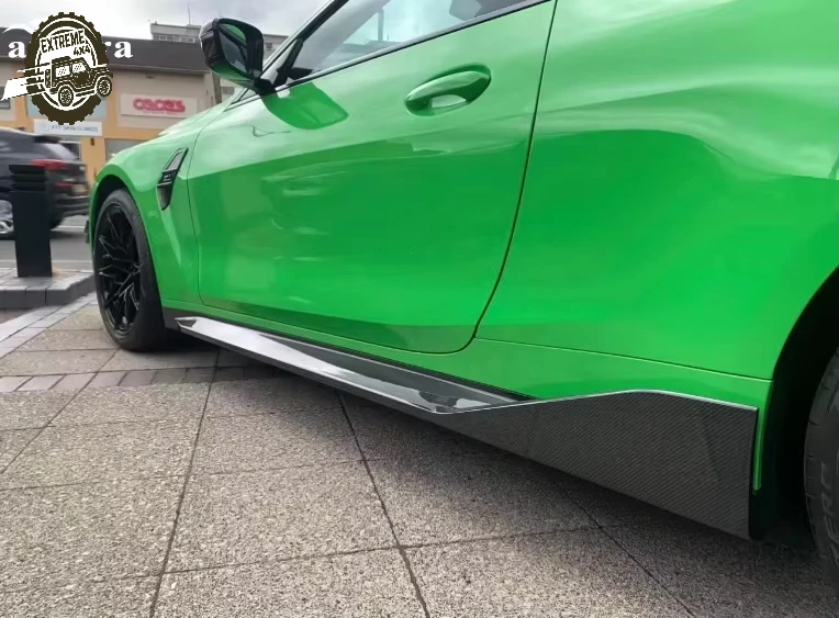 

Dry Carbon MP Style Car Side Bumper Skirts 51775B5E681 51775B5E682 for BMW G82 G83 M4 Competition CS 2020-2026