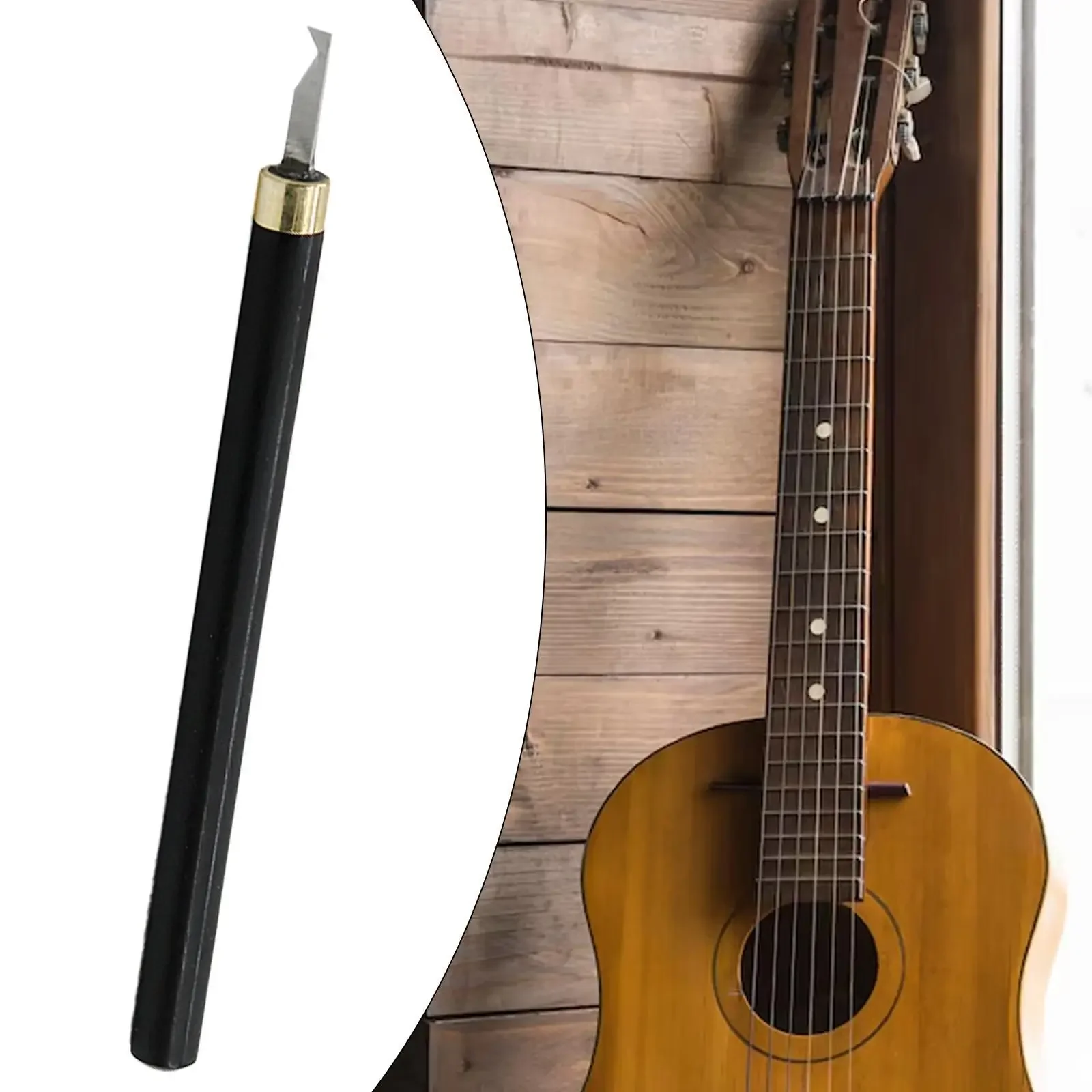 

Guitar Refret Saw Fix Sharp Guitar Fret Ends Fingerboard Groove Cleaning Polishing Tool for Bass Acoustc Guitar Banjo