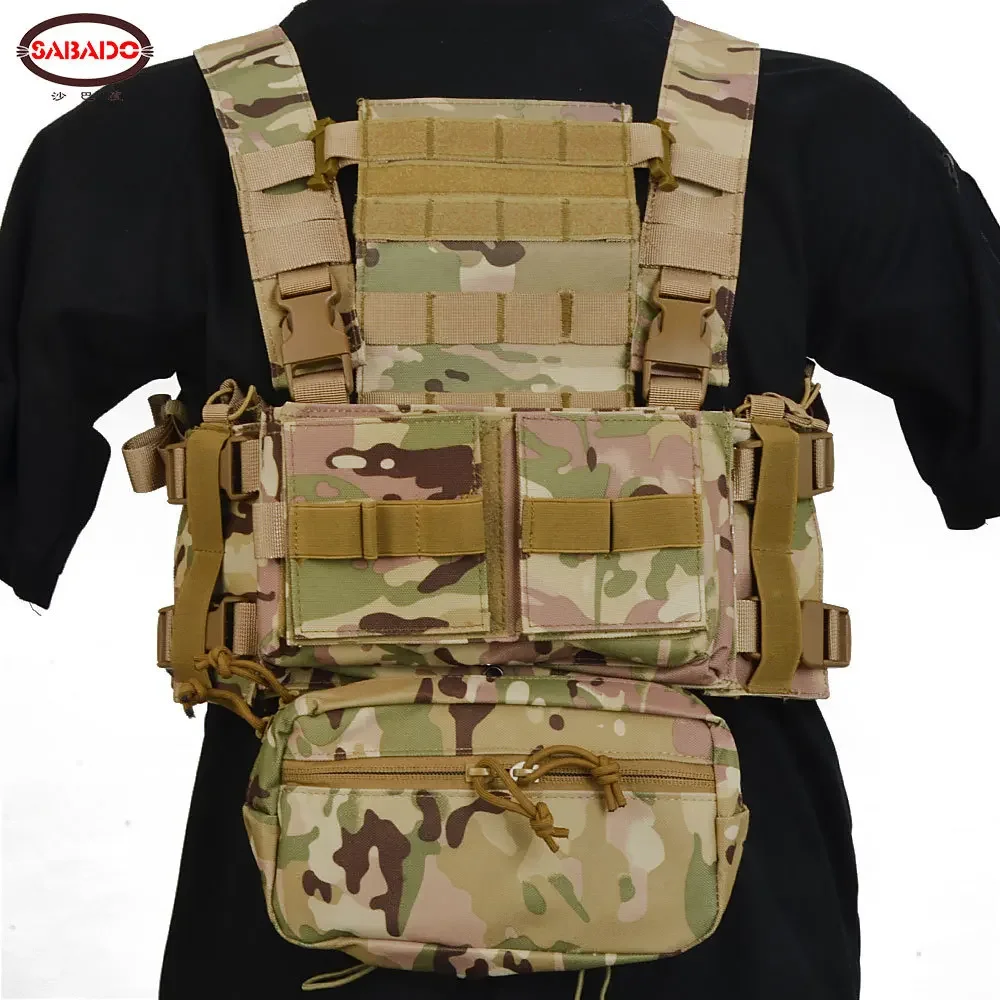 Nowy taktyczny MK3 Chest Rig modułowa kamizelka myśliwska Camo SACK etui H uprząż M4 AK wkładka do magazynu Airsoft akcesoria do paintballa