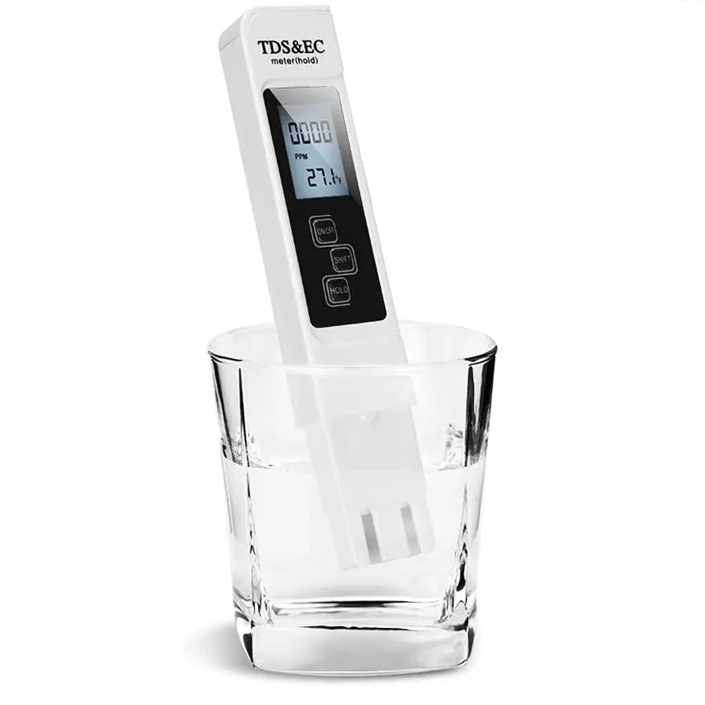 

Белый цифровой тестер качества воды, 1 шт., измеритель TDS EC, диапазон от 0 до 9990, многофункциональный тестер чистоты воды, температуры, TEMP PPM