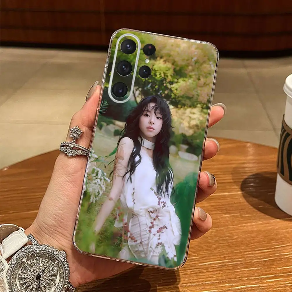 C-CHAEYOUNG T-Twice-s Funda de teléfono para Samsung S24,30,21,22,23,20 FE,lite,PIus,Ultra,5G,Nota,9,10 Funda transparente