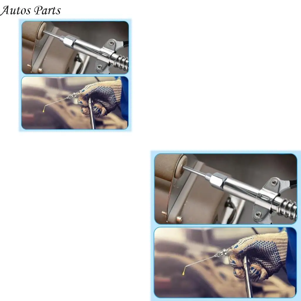 

57BA 4Piece Grease Needle Nozzle Set Steel Lubrication Tool for Mechanical & Automotive Applications Narrow Spaces and Holes