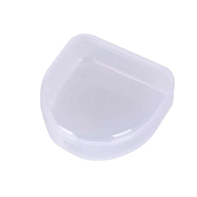 

1pc Clear Orthodontic Retainer Box Compact Dental Case for Mouthguards Biteguards Dentures Sport Guard Organizer