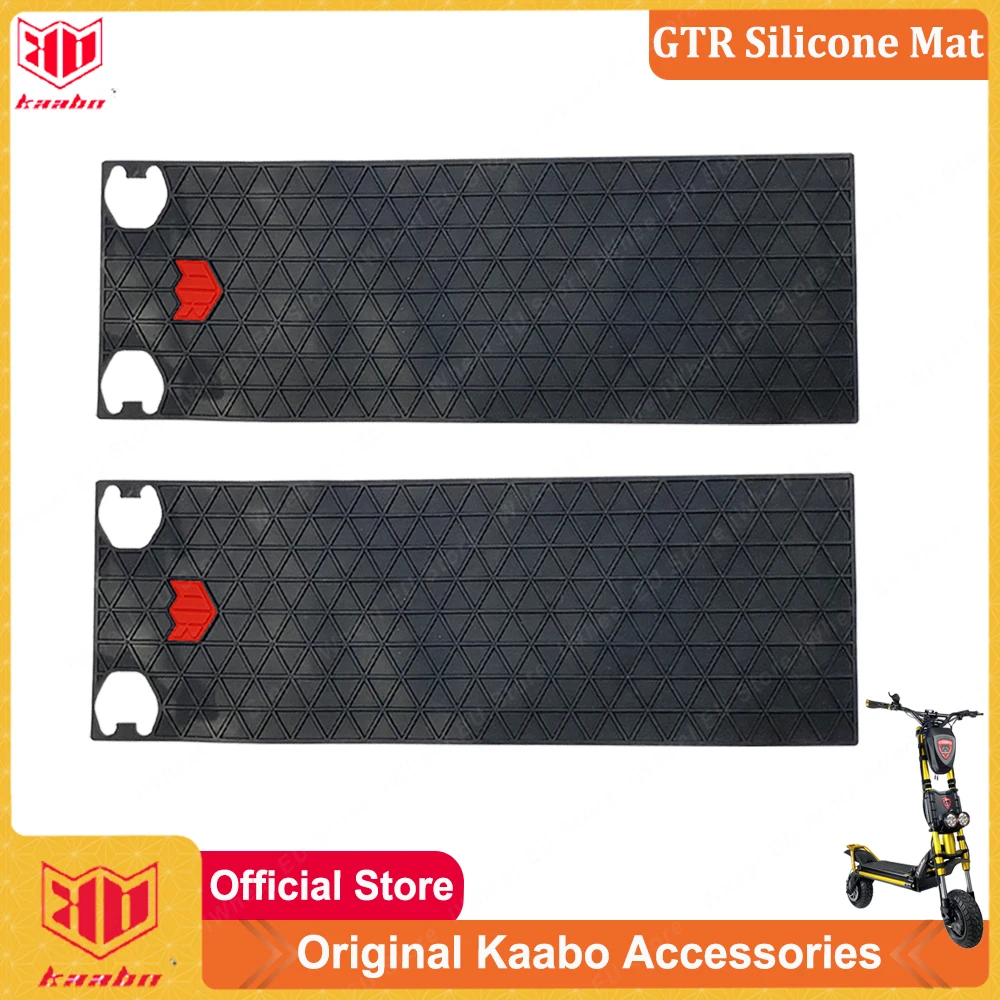 Original Kaabo Wolf King GTR Silicone Mat Carpet Pad Deck Cover Deck Pedal Rubber Cover With Kaabo Logo for Kaabo GTR Scooter