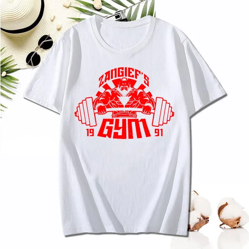 Zangiefs Wrestling Club Bawełniana koszulka z okrągłym dekoltem Męska letnia koszulka z krótkim rękawem Odzież męska Moda Casual Tshirt Ropa Hombre